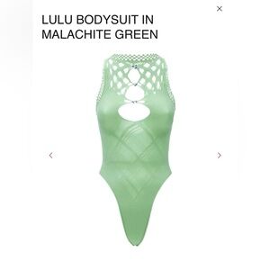 POSTER GIRL LULU BODYSUIT IN MALACHITE
GREEN